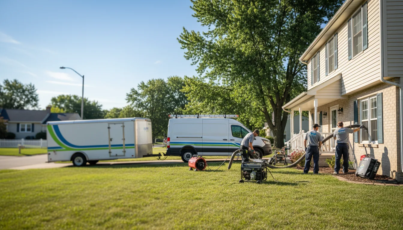 Flooded Basement Restoration And Cleanup With Repair in Burghill, OH near me